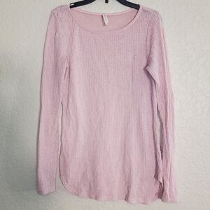 Chocolate Top Knit Soft Pink Longsleeve Sweater Size M